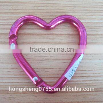 Heart shaped red carabiner with high quality for whole sale with items in stock