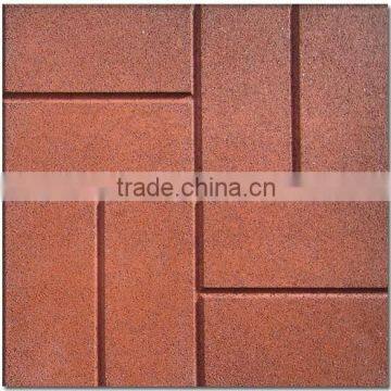 New rubber floor tiles/Brick-Top Pattern Rubber Tile