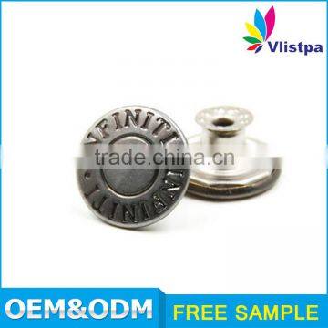 Custom made bulk LOW MOQ! metal snap button