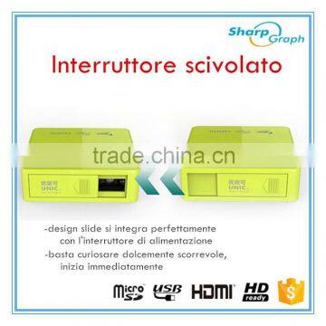 In Stock!!! 2016 UNIC Mini Full HD DLP HDMI Projector UC50 Pico 3D LED Projeksiyon Proyector Screen photo-3