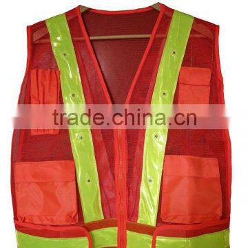 on the road traffic safety vests