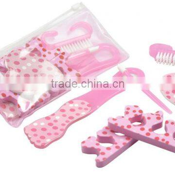 cute toe manicure set in pvc bag, pedicure tools set, pedicure kits