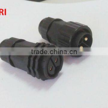 large series ,2pins,bayonet lock type,field installable, ip67/ip68 waterproof connector