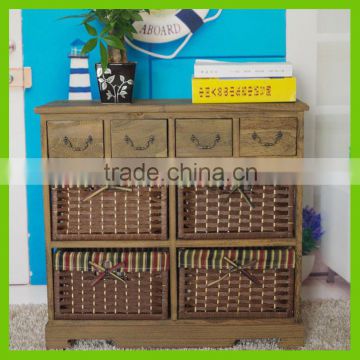 High quality durable living room drawer storage wood locker