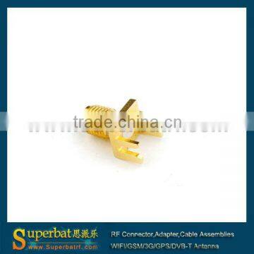 SMA rf connector SMA Female PCB Mount Connector tab terminal for PCB