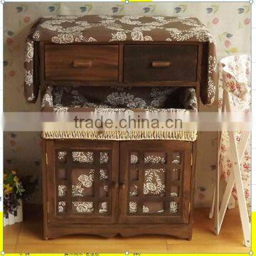 Cheap antique brown cabinet with folding ironing board