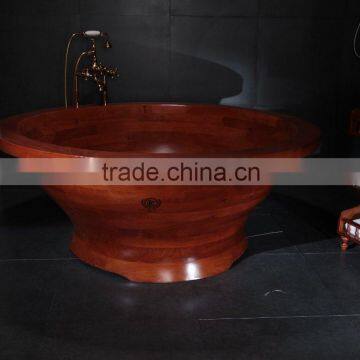 Wooden bathing bowl free standing round spa tub                        
                                                                                Supplier's Choice