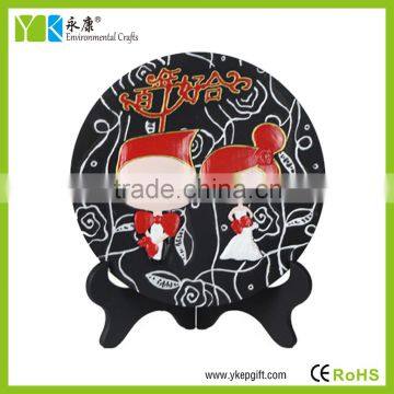 wedding decoration plate formaldehyde benzene removal resin artware