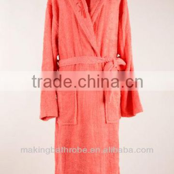 luxury hotel women 100% cotton bathrobe