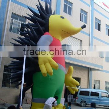 high quality customized inflatable hedgehog model/ advertising inflatable giant hedgehog