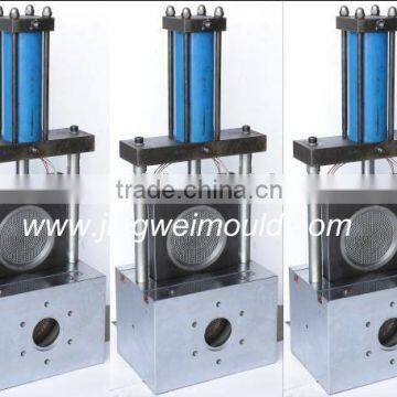 Hydraulic station screen changer.