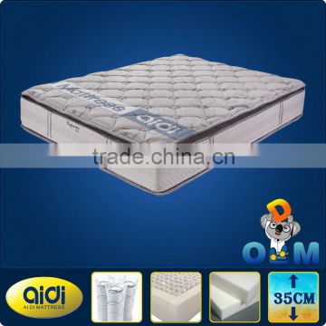 Hot sell Hotel pillow top spring mattress