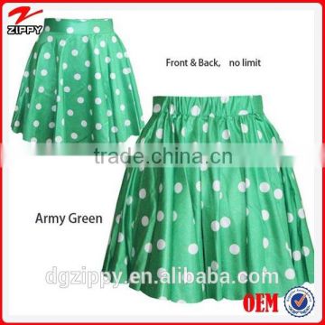 Women's short skirt polka dot pattern comfort pictures of mature women short skirt                        
                                                Quality Choice