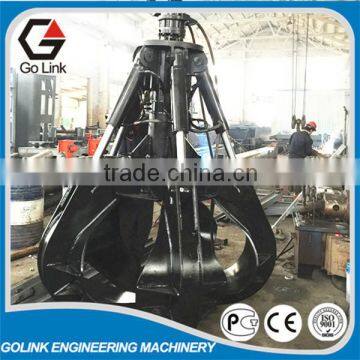 Excavator grapple for scrap or stones hydraulic scrap grab