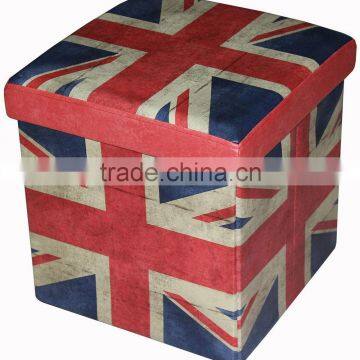 Bedroom furniture! UK flag folding storage ottoman