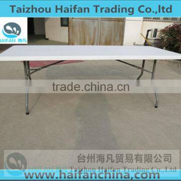 out door 2 meters strong plastic picnic table/hot sell plastic restaurant table with removable legs