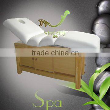 A Drawer Solid Wood Adjustable Massage Table/Pedicure Massage Bed