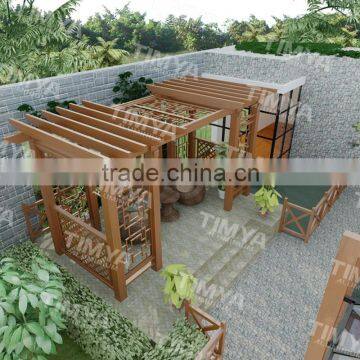 Arch Cheap Aluminium Garden Stone Column Pergola Metal