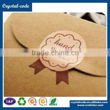 Custom design polyester material Anti-Counterfeit adhesive seal sticker with company name and logo