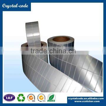 High Quality Strong Glue Hot Stamping Professional Hologram Custom Round Silver PET Sticker photo-6