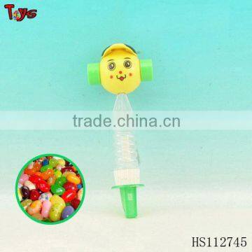 Funny ring hammer+whistle candy toy