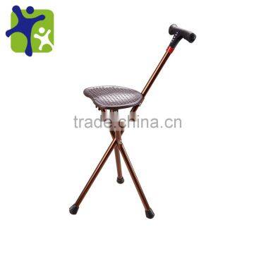 Electronic cane stool with battery, to provide lighting for the elderly cane stool