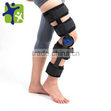 adjustable medical use articulatio genus External Fixato, ROM knee joint fixing brace orthopedic hinged knee brace,