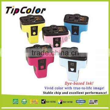 Exceed ISO9001 Standard Compatible HP02 C Ink Cartridge C8771WN