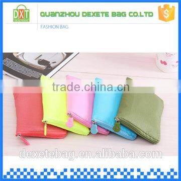 Wholesale custom new polyester cheap hand foldable colors shopping bag