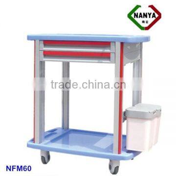 Movable ABS Hospital Utility Medicine Trolley