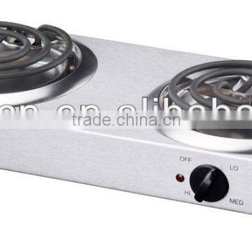 Double heating element burner