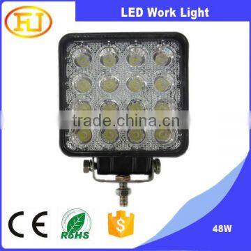 12v 48w led work light spot light for car truck,off road,suv