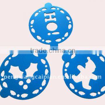 plastic cake stencil/decoration