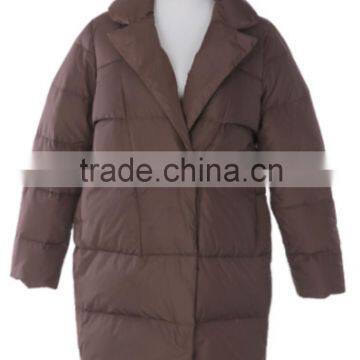 Ladies cheap double-breasted coat warm down jacket