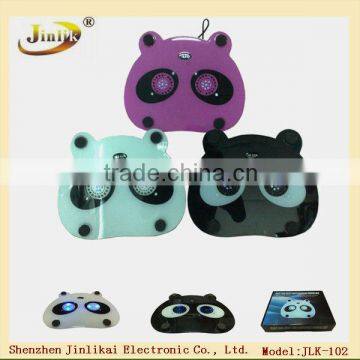 LED 2 fans good effect usb cooler fan