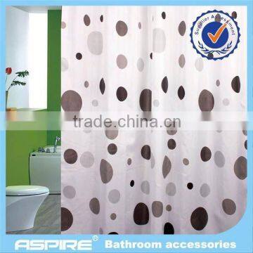 Polyester hanging shower curtains