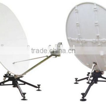 2014 hot product 1.8m ku band flyaway maunal portable antenna factory price