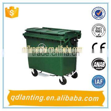 1100L recycling garbage bin with plastic cover