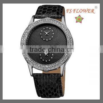 Snake Leather Crystal Diamond Glutinous Watch Case Fashion Lady Watch