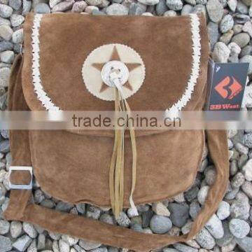 ladies western fringe bag/suede leather ladies hand bag/hand made purse