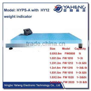 floor scale with weighing indicator hyps scale wheel balance hy12