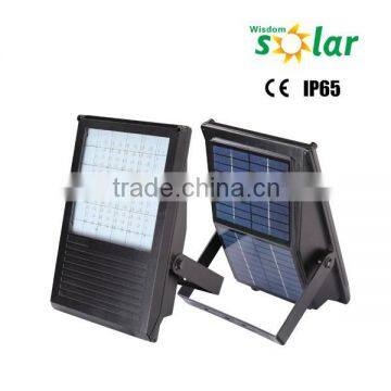 Aluminum 7w solar panel portable led outdoor solar flood light for garage (JR-PB001)