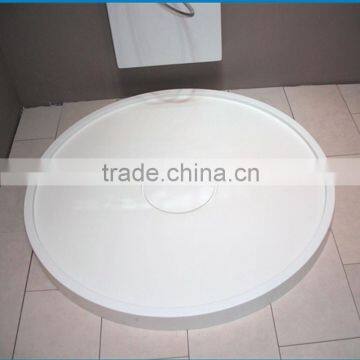 round solid surface shower tray