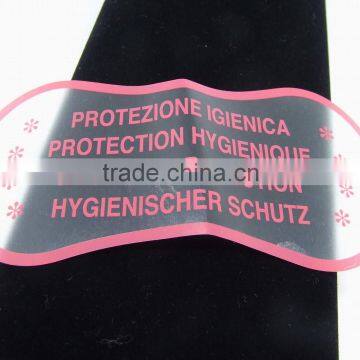 red transparent barcode stickers