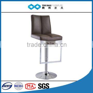 TB elegant style black bar tables and stoolsi in chrome