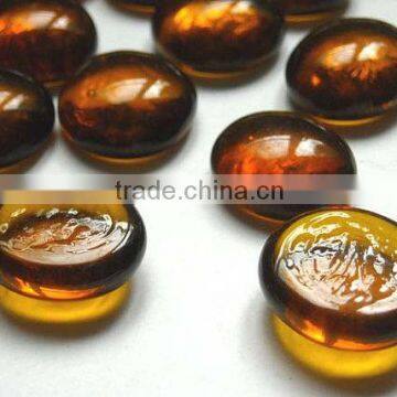 amber flat glass marble with low price