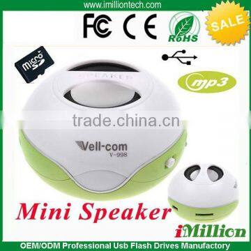 Mini Speaker Micro SD TF Stereo Speaker Music MP3 Player Amplifier sound box loudspeaker