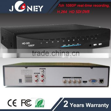 7 CHANNEL 1080P REALTIME PLAYBACK SDI DVR WITH 2 HDD PORT 2 USB INTERFACE