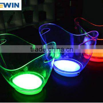 2016 new design led ice bucket with customized logo