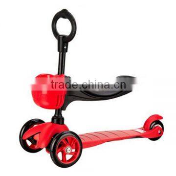 Cheap child small scooter for kids,children baby foot scooter kick scooter 3 wheels ride on toy scooter with adjustable seat